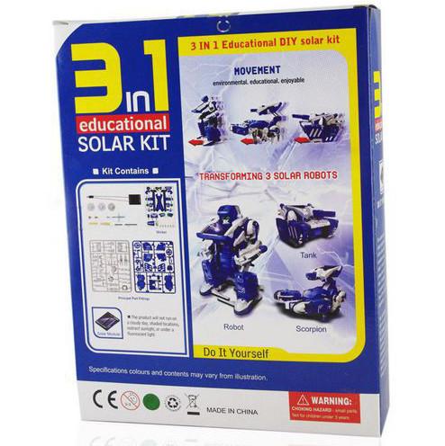 Plastic DIY Assembly Solar Educational Toys Educational Robot Kit