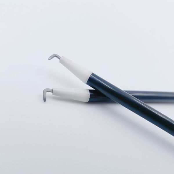 5mm Ceramics Head L Hook Monopolar Electrode for Safe and Accurate Laparoscopic Surgery