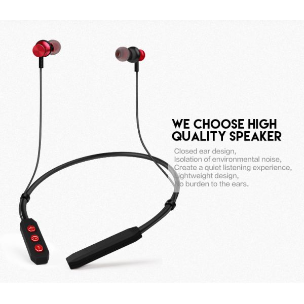 In Ear 100db Bluetooth Earphones Neckband With Magnetic Control