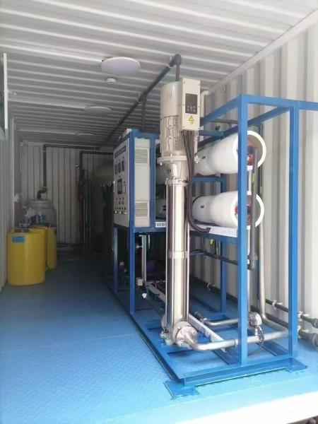 ポータブルコンテナ設計 リバースオスモシス脱塩システム 10-50kw 電力出力 AC220V-380-440V 電源