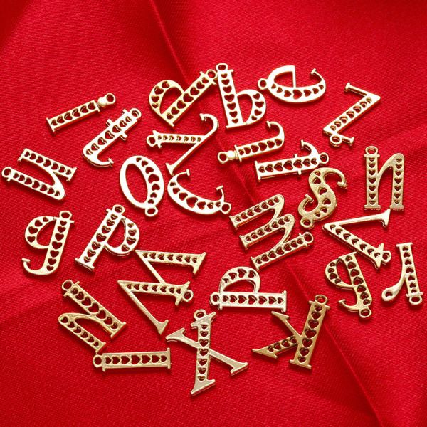 26 ювелирные изделия золота привесные DIY письма 18K персонализировали начальный ODM ожерелья шарма