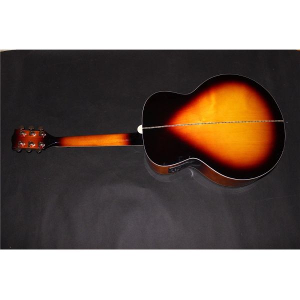 Lefty guitar jumbo wholesale guitar promotion electric acoustic guitar lefty sunburst Acoustic guitar