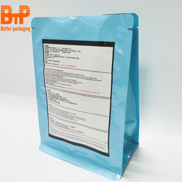 12-Ounce Food Grade Customized Square Bottom Pouch Disposable Mylar Coffee Bags with Air Valve Zipper Bag