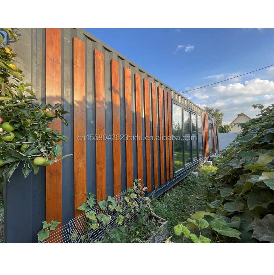 Puerta de vidrio de 40 pies de fácil instalación Prefabricado Contenedor de habitación para alojamiento en hoteles