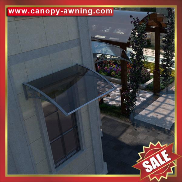 hot selling diy door window porch pc polycarbonate canopy awning shelter canopies with aluminum bracket support arms