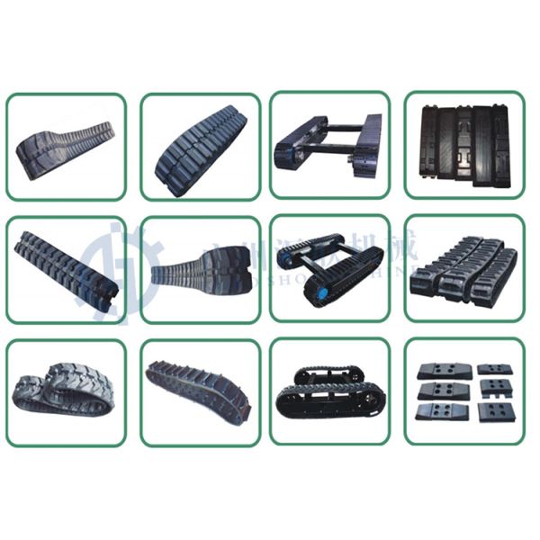 300x52.5Nx98 Undercarriage Rubber Rrack For Excavator Construction Machinery