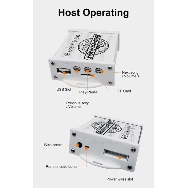 Waterproof Bluetooth Motorcycle Audio Radio Sound System Stereo Speakers MP3 USB