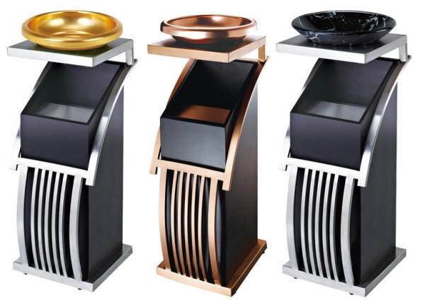 Equipamentos autônomos do serviço de sala, tambor de luxe da cinza à terra com a bandeja de cinza decorativa na parte superior