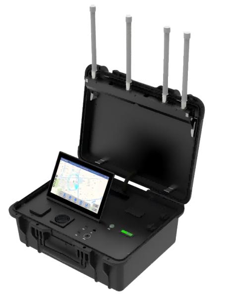 10km Range 1km Altitude Anti Drone System Dual-power supply design