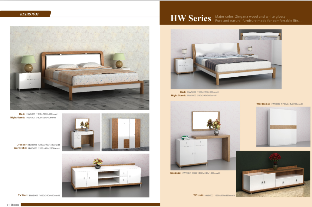 Melamine Finish Home Room Furniture Dresser Particle Board Material With Mirror