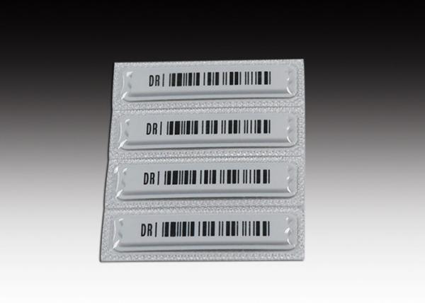 White Retail Store AM DR Label , Waterproof Barcode  DR Labels 58khz