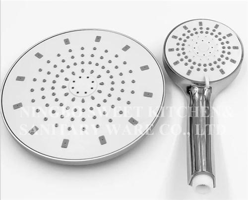 ABS material chrome plating shower head hand shower set overhead shower rain shower set bathroom  accessories