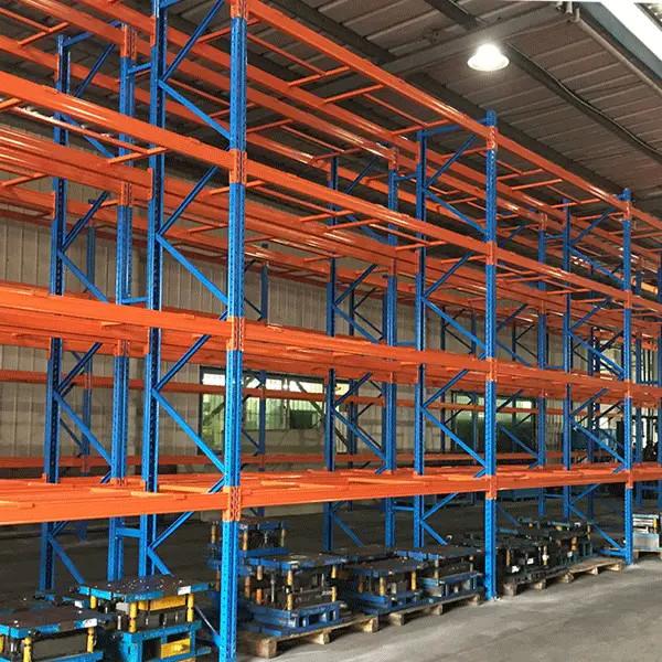 Estante de armazenamento de aço para armazéns de carga pesada Estante de paletes seletivo Dexion Estilo padrão