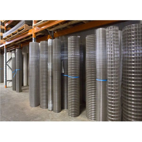 Electro Galvanized Welded Wire Mesh Panels 2mm Gauge 25mm X  25mm Mesh