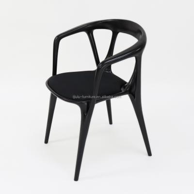 Wooden Artistic Customized Fabric Upholstery Solid Wood Dining Chair for Modern Restaurant Seating Solution