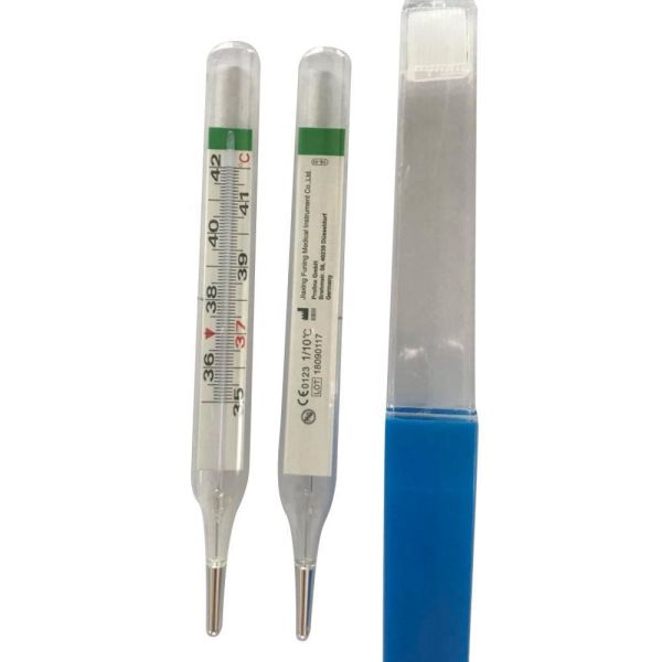 Memory Function M.L No Mercury Gallium Glass Tube Human Thermometer for Home Hospital