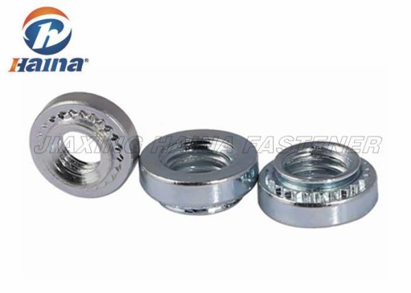 Zinc plated Round Head Convenient Self Clinch Rivet Nuts For Sheet Metal