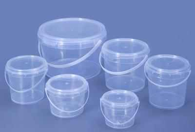 ISO9001 20l Transparent Plastic Bucket With Thermal Transfer Application