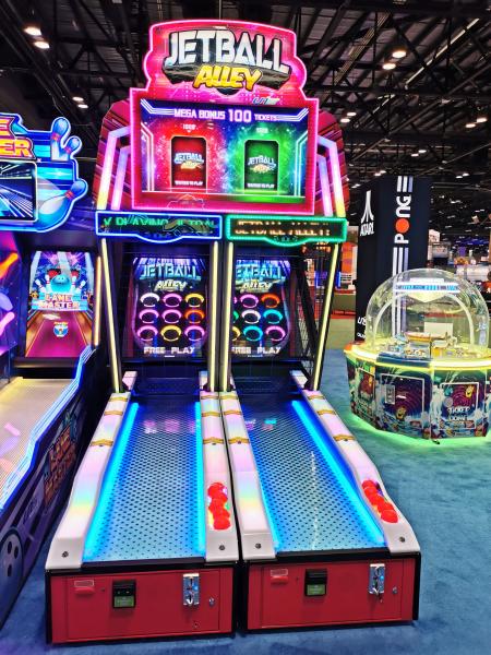 Kit de resgate de bilhetes de jetball loteria video arcade FEC sala de jogos habilidade interior jogo de boliche bola Ske