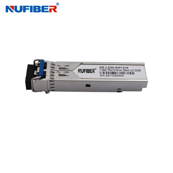 1.25G SFP 1310nm 20km DOM Duplex LC Single mode Dual fiber CE FCC Compatible for mikrotik