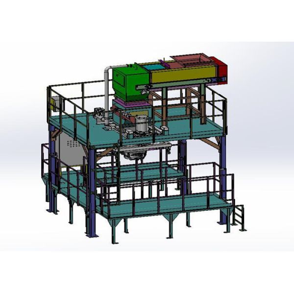 Cylinder Clip Jumbo Bag Packing Machine with 500-2000kg Weighing Range and ±0.2-0.5% Accuracy in 304/316 SS/Carbon Steel