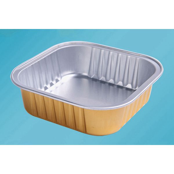 125ml square aluminum foil sealed box