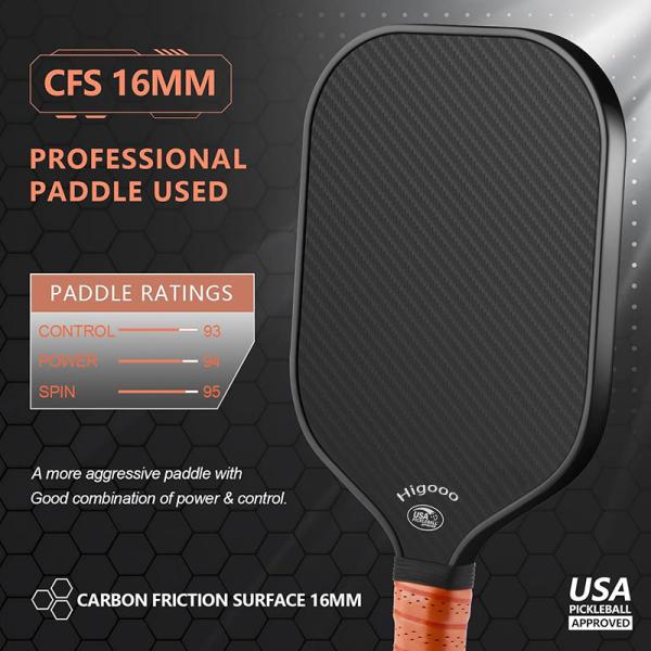 3k Frosted Surface Carbon Fiber Pickleball Paddle OEM ODM For Outdoor Sports Fitness