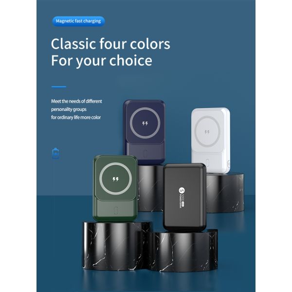 PD 20W Wireless Charging Power Bank Magnetic Charger 10000mah With Stand