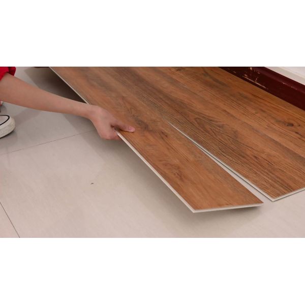 Piso Laminado 8mm SPC Vinyl Flooring Click Plank Vinyl Flooring UV Coating