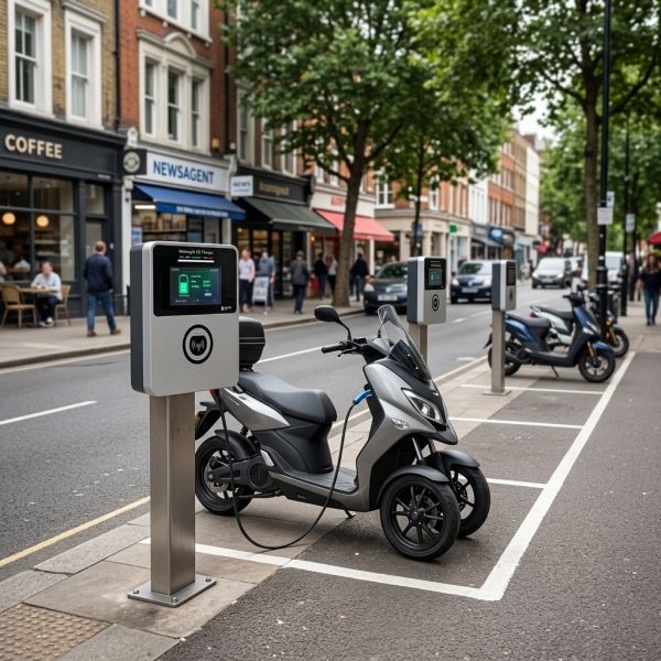 Electric Motorcycle DC Fast Charging Station with 3-9 Minutes Full Charge Smart Cloud AI Monitoring and Liquid Cooling