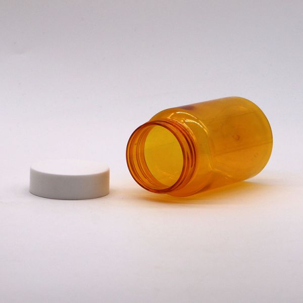 Бесплатные образцы 150 мл/см ПЭТ пластиковая оранжевая бутылка для лекарств