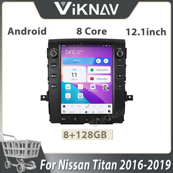 12.1Inch Touch Screen Head Unit For 2016--2019 Nissan Titan GPS Navigation Multimedia Player Android Wireless Carplay