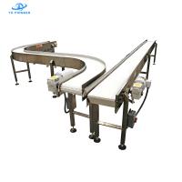 Sistema de transporte de garrafas de aço inoxidável durável para carga de trabalho de 1890N 500mm raio mínimo de volta