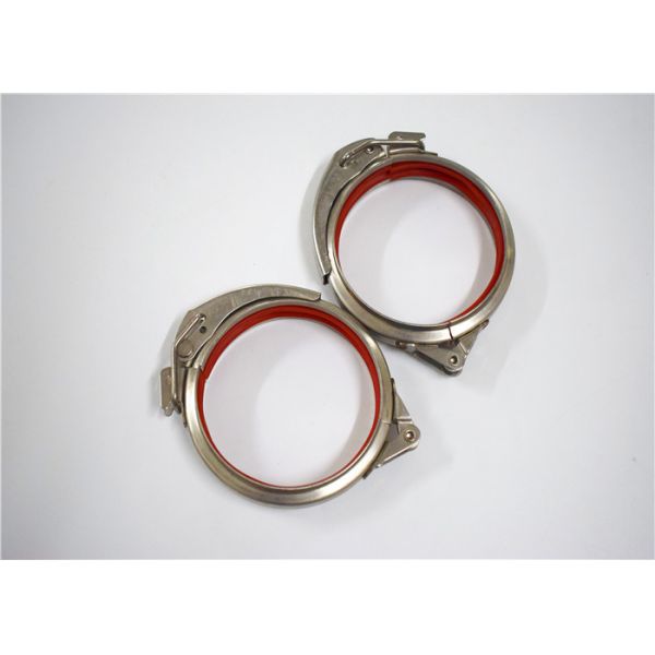 600mm Quick Release Pipe Clamp Clips With Red Seal For Ductwork System