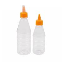 Bouteilles de compression de moutarde de ketchup d'espace libre de l'ANIMAL FAMILIER 17oz de catégorie comestible
