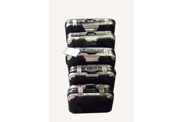 Hardshell ABS 3 Piece Suitcase Set  With Two Side Buckles And One Middle Combination Lock
