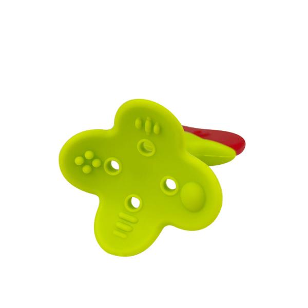 Colorful Silicone Baby Products With Pacifier Clip / Teether Holder