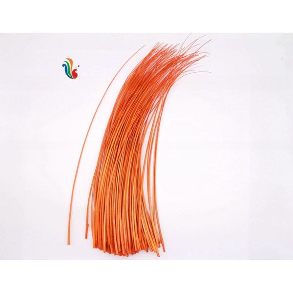 Millinery Supplies Ostrich Feather Quill with Dyed Pattern 50-55cm