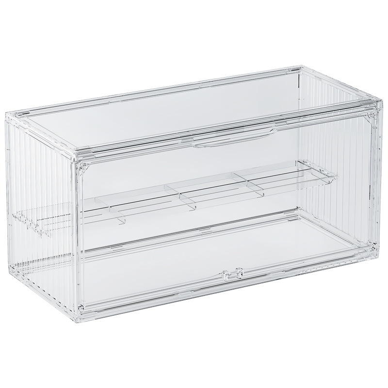 Modern Clear Acrylic Like Toy Display Box  Multi-Layer Organizer for Figurines Collectibles Dust-Proof