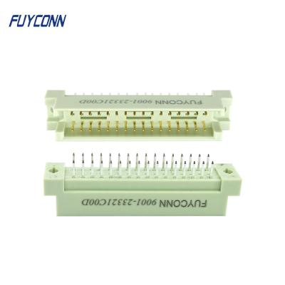 Conector vertical do homem DIN41612 das fileiras 32P do conector 3 do PWB Eurocard