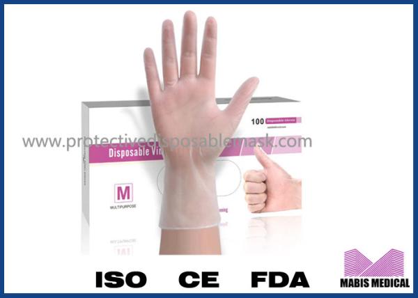 Clear Transparent Disposable Surgical Gloves Protective Powder Free Examination PVC Gloves