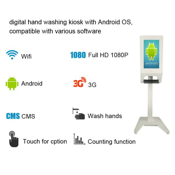 1920x1080 1000 ML Hand Sanitizer LCD Advertising Screen