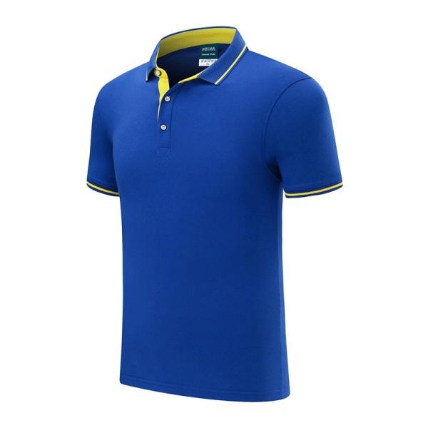 Anti Wrinkle Polo Golf T Shirt Plain Polo T Shirts Compressed Uni Sex Daily Wearing