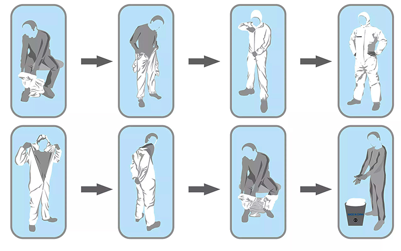 Земледелие конструкции Pp не сплетенное питаясь устранимый Coverall Breathable серый цвет