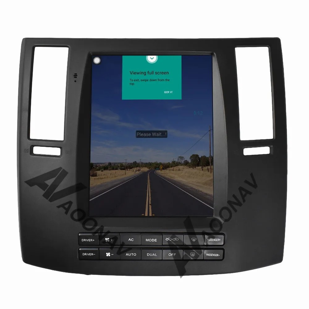 10.4 дюймовое авторадио Android для автомобилей для 2003-2007 Infiniti FX35 FX45 Навигация GPS Мультимедийный DVD-плеер Беспроводной Carplay