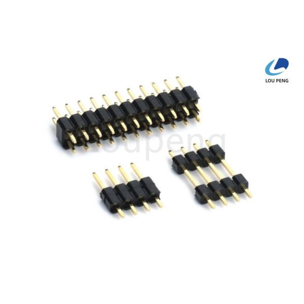 Contact Resistance 20M Ohms Max PIN Header Connector Male 2 To 40 Pins Electrical Connection for Industrial Applications