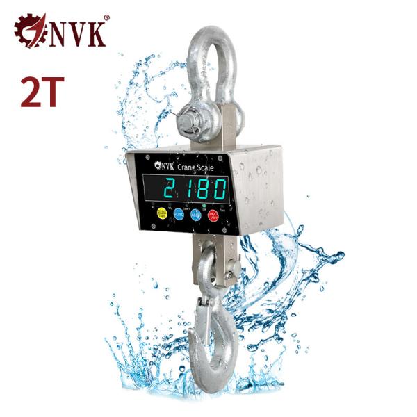 NVK Small 100kg-2T Industrial 304 Stainless Steel material Waterproof hanging crane scale with wireless device