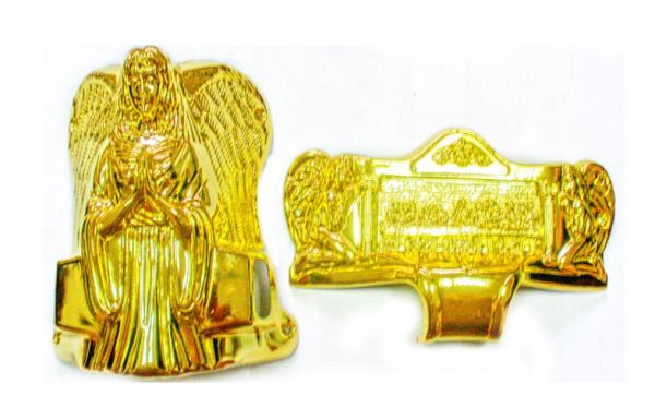 PP new material casket accessories corner coffin furniture c014