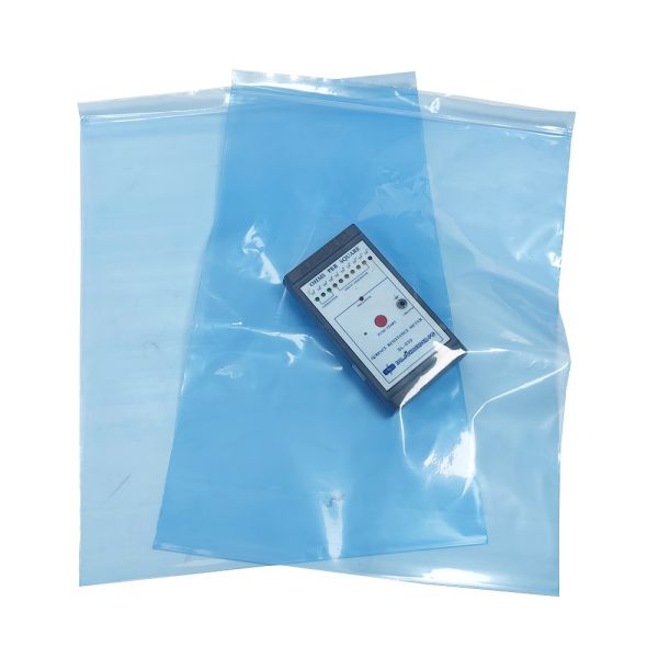 Blue PE ESD Zip Lock Shielding Bag For Cleanroom Packaging Small And Medium-sized Electronic Components