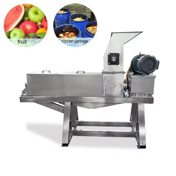 Custom Food Processing Machinery Coconut Meat Juicer Combination Hammer Mill and Extruder for Fruit and Root Vegetable Processing Juicer